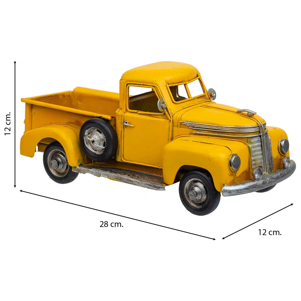Furgone in metallo giallo 28x12x12h