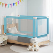 Sponda Letto di Sicurezza per Bambini Blu 160x25 cm in Tessuto 10212