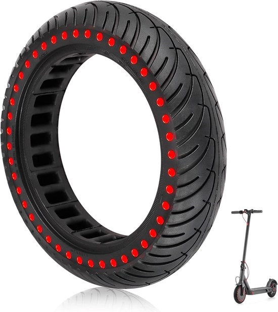 Tubo massivo da 21,59 cm senza pneumatici per scooter elettrico compatibile con Xiaomi M365, 1S, Pro2 colore rosso singolo