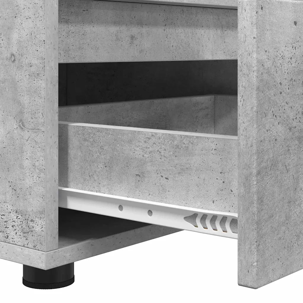 Mobile TV Grigio cemento 100 x 48 x 43 cm Legno multistrato 888930