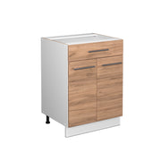 Vicco Mobiletto base per cucina Quercia dorata 60 cm con cassetto, senza piano di lavoro