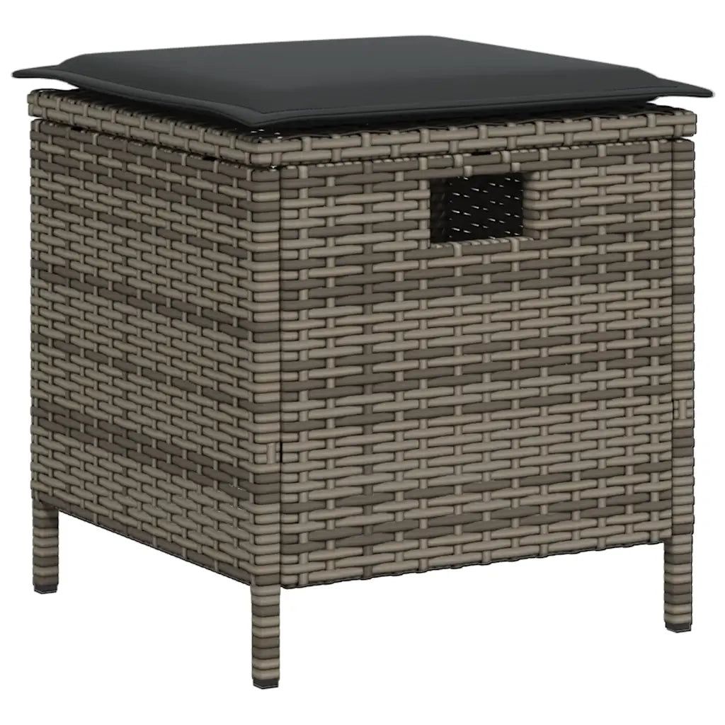 Set Divani da Giardino 6 pz con Cuscini a Forma di L Polyrattan 3213541