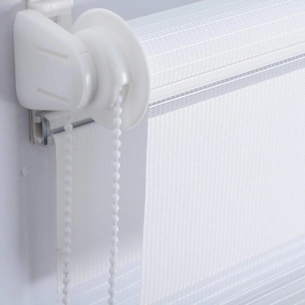 Tenda a rullo giorno e notte Zebra rullo doppio strato 100x220 cm bianco 19_0000853