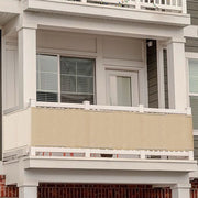 Trade Shop - Telo Copertura Frangivista Frangivento Ringhiera Protezione Vento Balcone 500x85cm Beige -