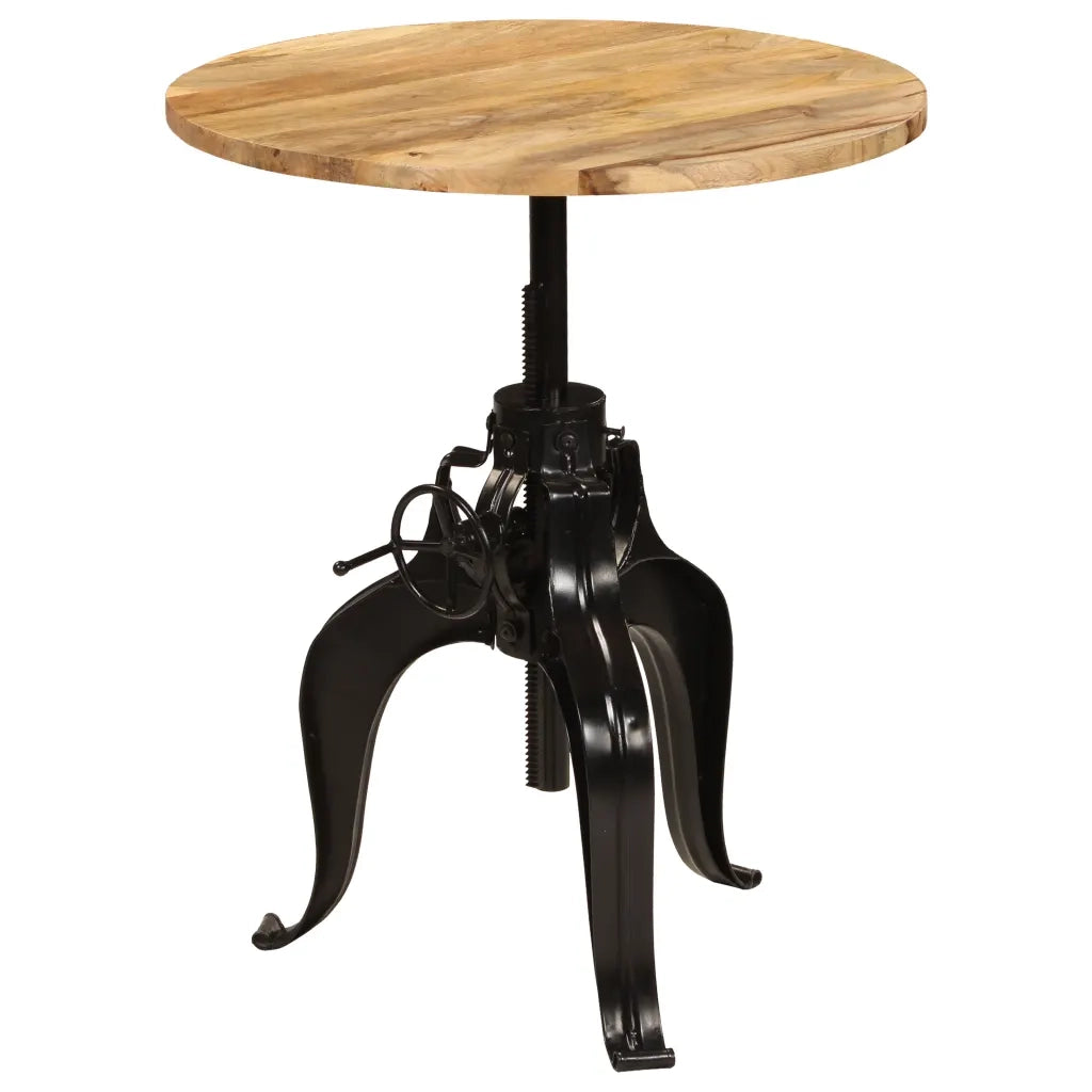 Tavolo da Bar in Legno Massello di Mango 75x(76-110) cm 245268