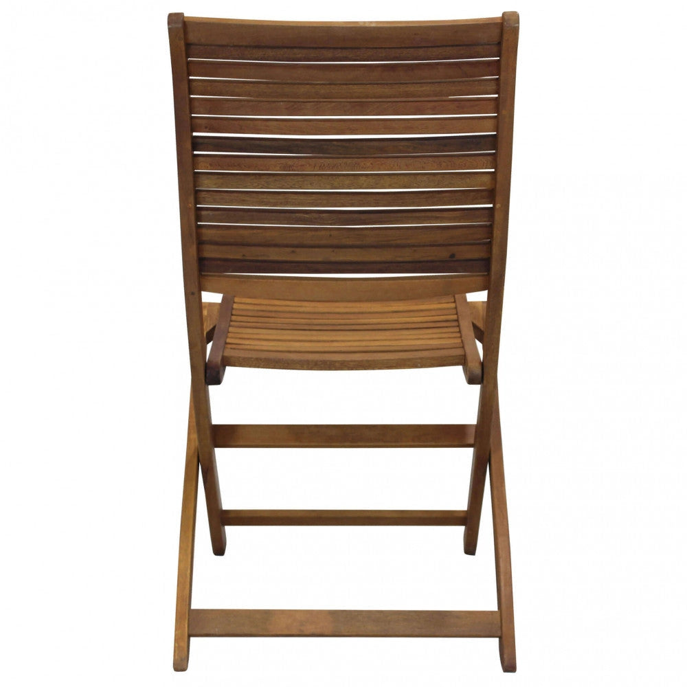 Sedia da Giardino Riviera Senza Braccioli 50x64x94 h cm in Legno Marrone