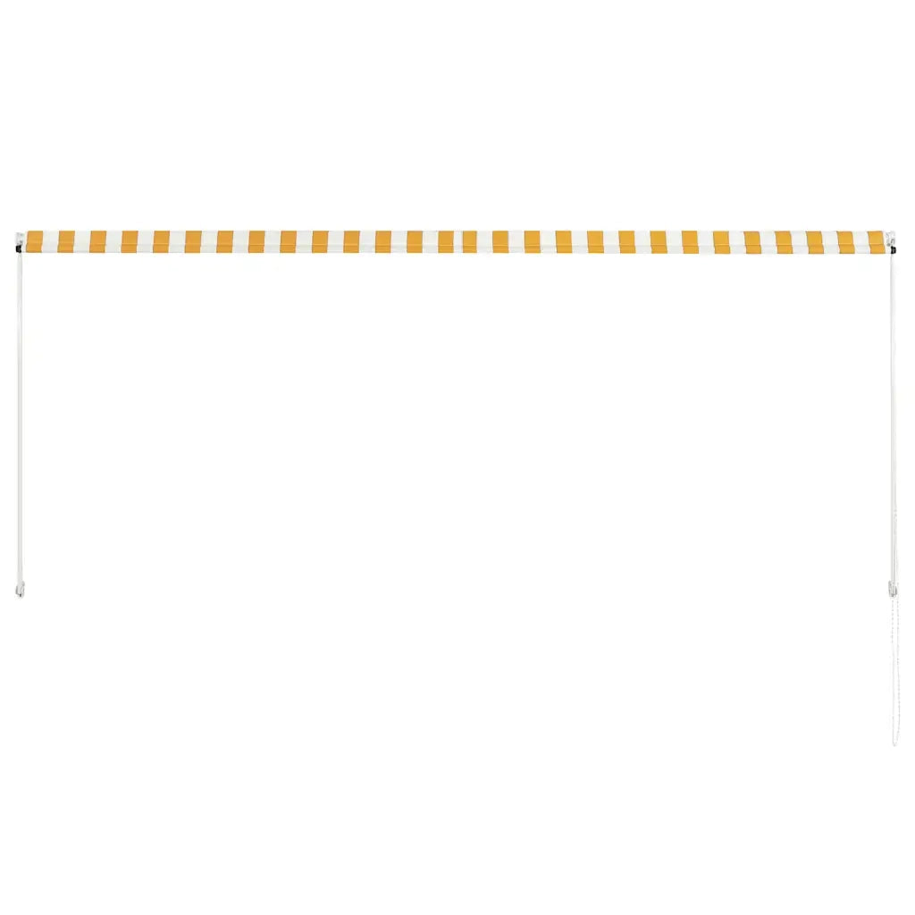 Tenda da Sole Retrattile 300x150 cm Giallo e Bianco cod mxl 18861