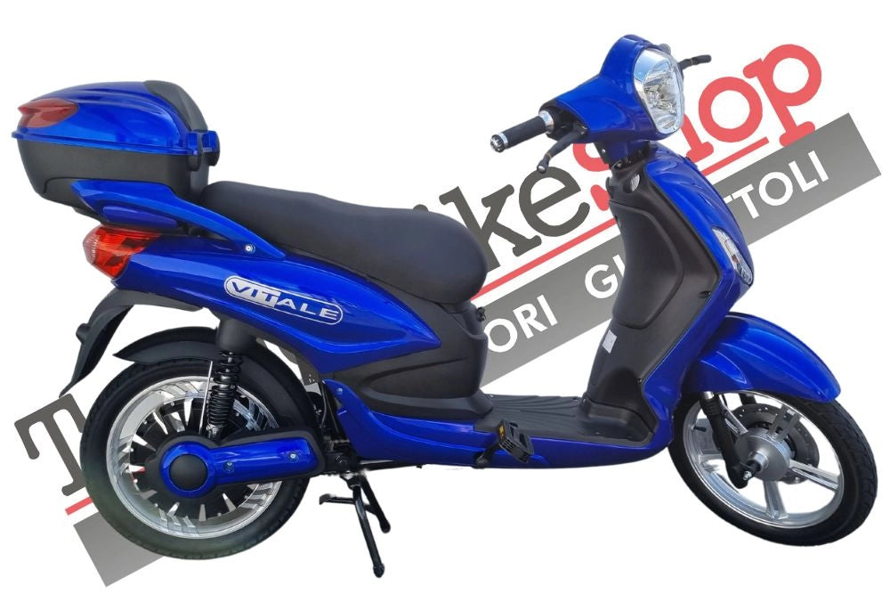 Bici Elettrica Scooter Velocipede Vitale NJT-007 250W  20Ah 48V Batteria a Grafene-Blu