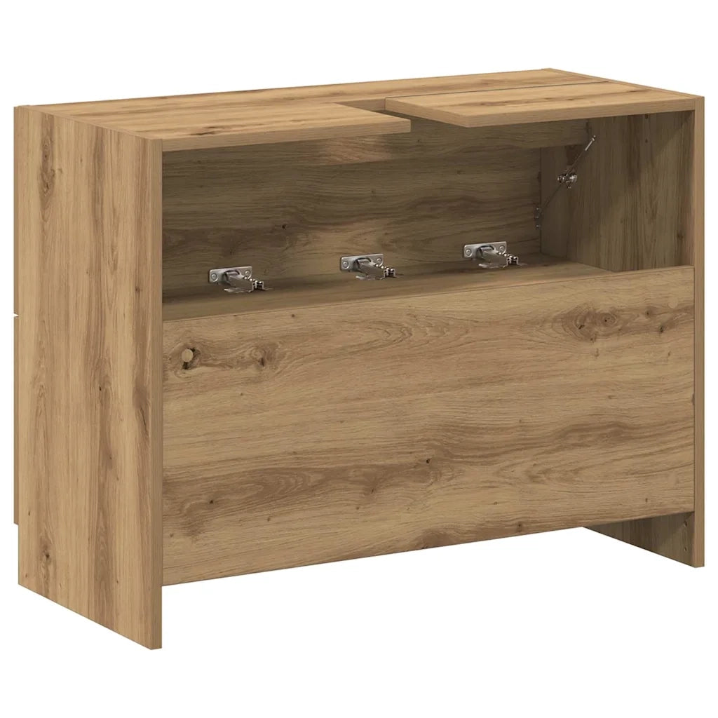 Mobile da Bagno con cassetto Rovere artigianale 78 x 37 x 59 cm 868831