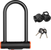 Fissaggio per bicicletta con staffa di 16 mm, fissaggio per bicicletta con supporto, fissaio pesante per bicicletta con 3 chiavi, alta sicurezza fissaggio per biciclette da mountain bike, bicicletta da corsa