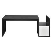 Tavolino da salotto 90 cm bianco e nero 03_0006169