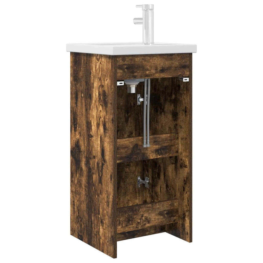 Mobile da bagno con lavabo Rovere Fumo 42 x 40 x 84,5 cm 890772