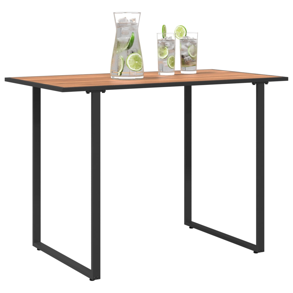 Tavolo da giardino Marrone 100x55x70 cm DPC e Acciaio
