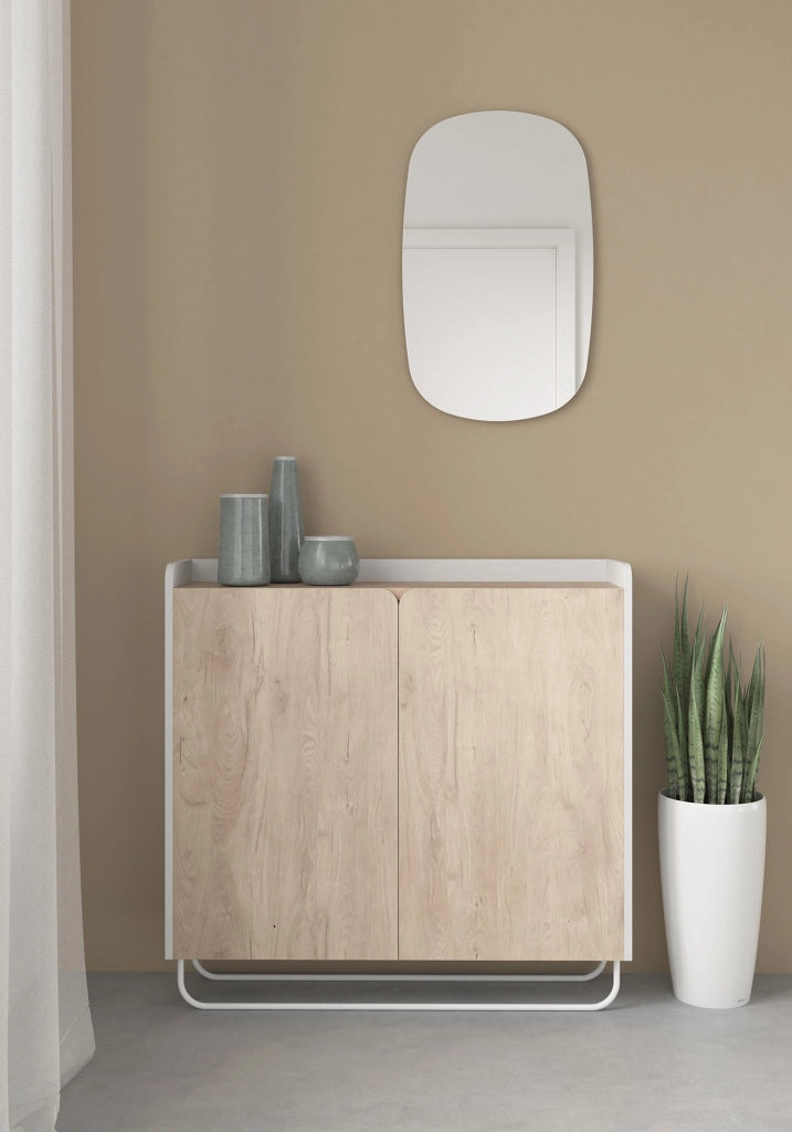 Specchio ovale Herdasa agglomerato verde 65x40x2
