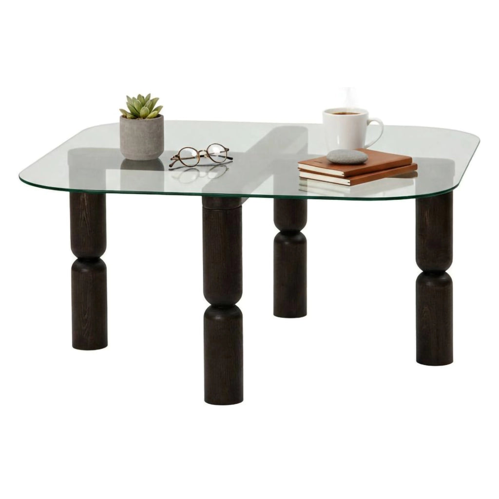 Gran, Tavolino da Salotto Portariviste, 80x80x40h cm Nero Antracite