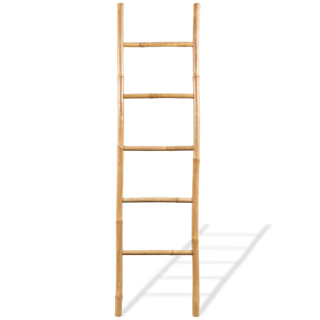 Scala Portasciugamani con 5 Pioli in Bambù 150 cm 43719