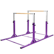 Parallele regolabili per ginnastica 250 x 131 x 140 cm con doppio meccanismo di sicurezza e robusto telaio in ferro viola 20_0020531