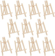 Sedia per pittori in legno - 30 cm Portatile - Funzione di regolazione angolare - Opaca - Modello da tavolo - Adatto per tela - Supporto per opere d'arte