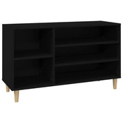 Scarpiera | Mobile per scarpe Nera 102x36x60 cm in Legno Multistrato