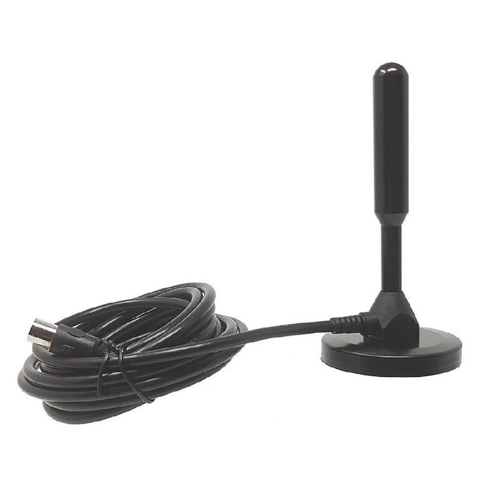 Trade Shop - Antenna Portatile Dvb-t Tv 3.5 Db Portatile Per Auto Camper Calamitata Cavo 3,5m -