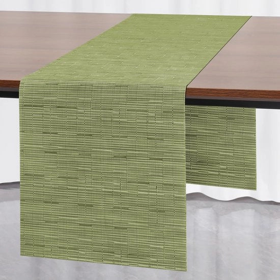 Tavolo da giardino con isolamento termico in PVC, lavabile, dimensioni 30 x 183 cm, colore verde