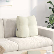 Cuscino per Schiena Crema 45 x 24 x 50 cm Velluto