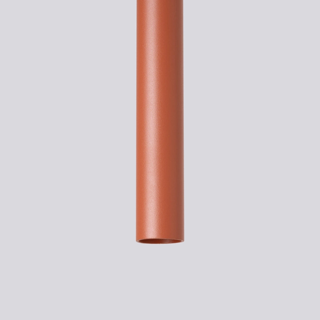 Lampada a sospensione moderna in acciaio rosso ocra a 5 lampadine Pastelo Ocean Green