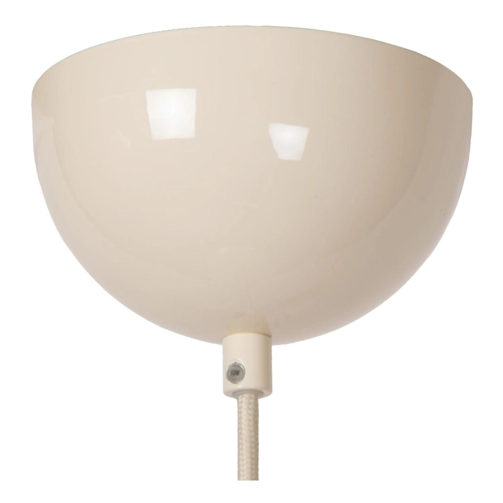 Lampada sospensione retro YOUNES 1xE27 crema Lucide