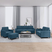 Set di Divani 4 pz Blu in Velluto 3201953