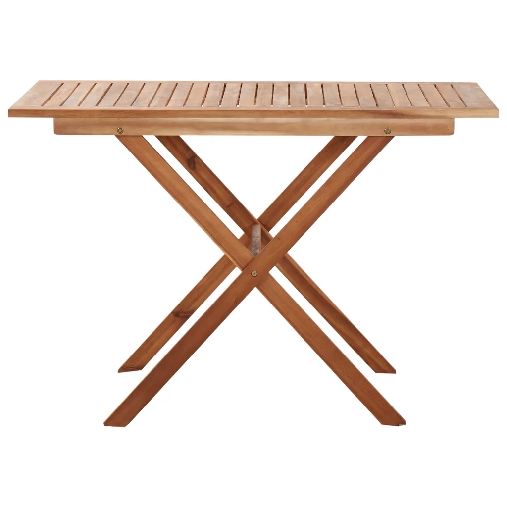 Tavolo da Giardino 110x67x74 cm in Legno Massello di Acacia cod mxl 47877