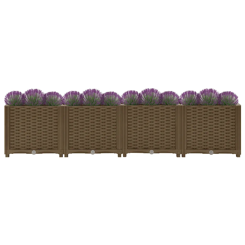 Fioriere | Cassetta per fiori | Letto rialzato 160x40x38 cm in polipropilene