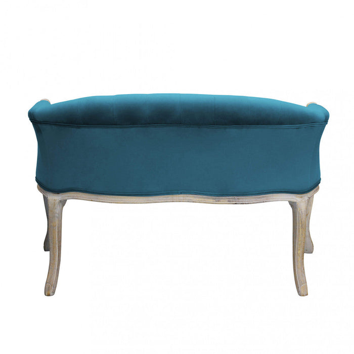 Divano Coleman 107x61x70 h cm in Velluto Blu