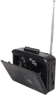Cassettespeler Portatile con Altoparlanti Integrati - Radio FM/AM - Jack 3,5 mm - Alimentazione USB - HiFi - Supporta Cassetta - Tapespeler