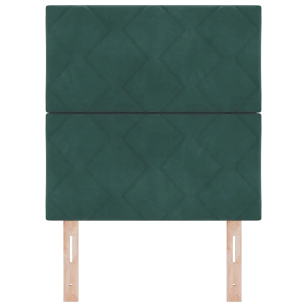 Testiera Verde Scuro 80 cm Velluto 3337883