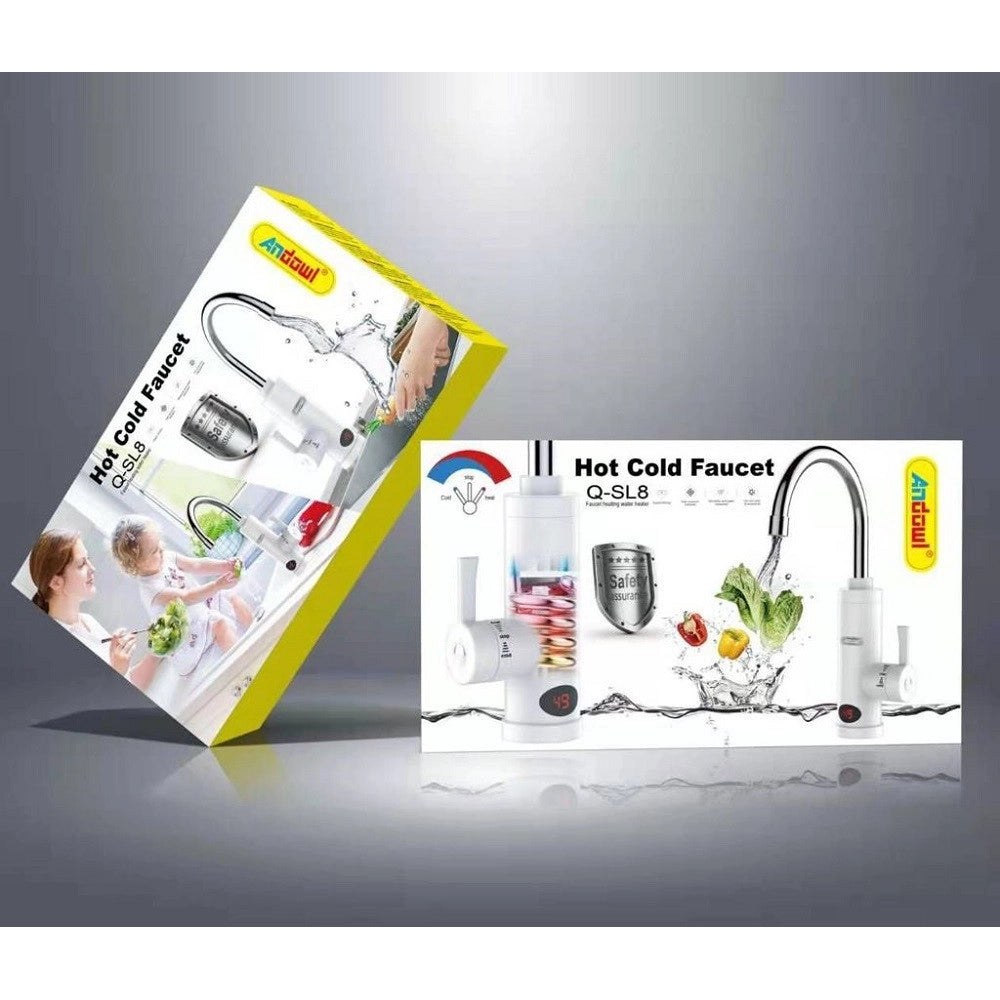 Trade Shop - Rubinetto Riscaldatore D'acqua Istantaneo Rapido Da Cucina Monofase Q-sl8 -