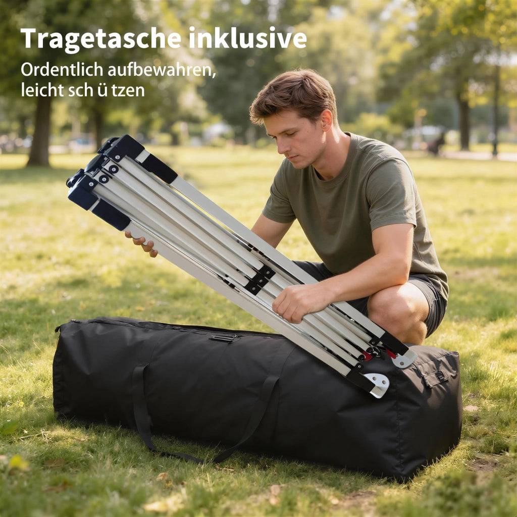 Gazebo 3 x 3 m Impermeabile Stabile Impermeabile Impermeabile Impermeabile A prova d'inverno pieghevole pieghevole; UV 50+ con sacchi di sabbia a borsa