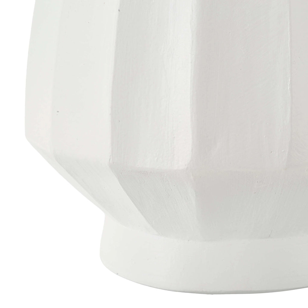 Darehamo, Vaso Lavorazione Scanalata, Bianco