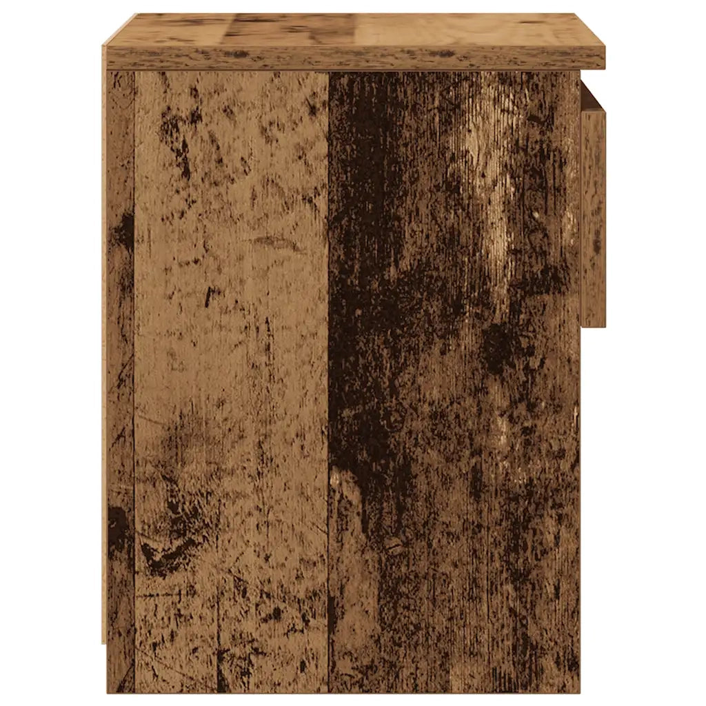 Comodino Legno Antico 40x30x39 cm in Legno Multistrato 856406