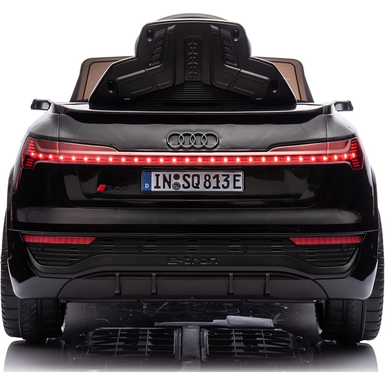 Macchina Elettrica per Bambini 12V Licenza Ufficiale Audi SQ8 E-Tron con Telecomando e Sedile Pelle Nero