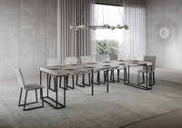 Consolle Allungabile 90-300x40x77 cm Epoca Cashmere Telaio Antracite