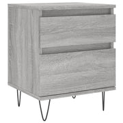 Comodino | Armadio da Notte | Mobiletto da notte Grigio Sonoma 40x35x50 cm in Legno Multistrato