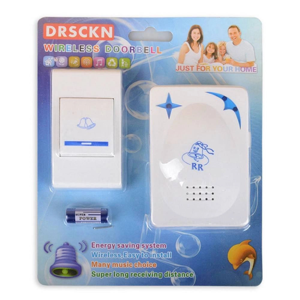 Trade Shop - Campanello Wireless Senza Fili Porta Drsckn 16 Melodie Casa Ufficio -