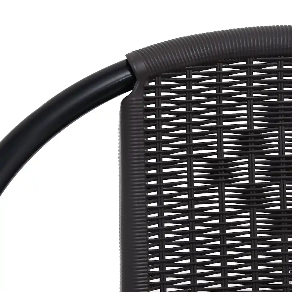 Sedie da Giardino 8 pz in Plastica Rattan e Acciaio 110 kg 3107705