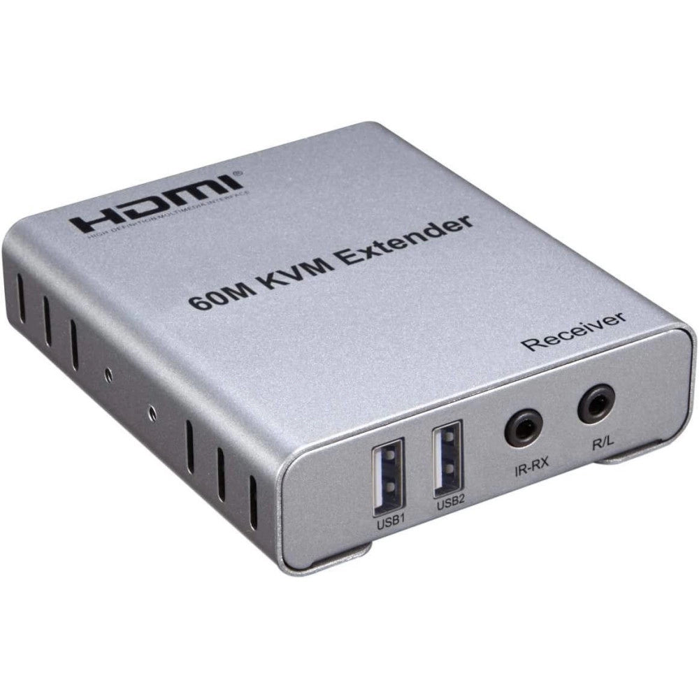 Trade Shop - Extender Estensore Kvm Hdtv 4k 60 M Con Audio Supporta Video 1080p/60hz Q-hd1500 -