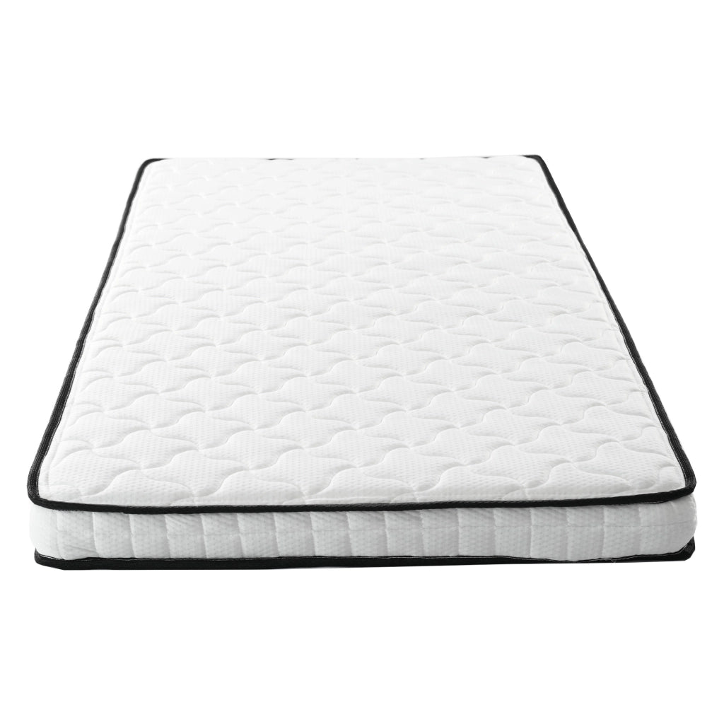 Materasso a Molle 90x190 cm H3 Spessore 10 cm con Supporto Ergonomico Bianco