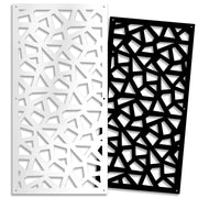 SEGMENTI - Pannello in PVC traforato - Parasole Colore: bianco, Misura: 98x198 cm