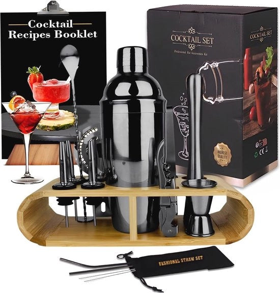 Set di shaker cocktail da 16 pezzi con accessori per cocktail perfetti