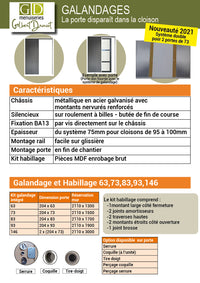 Sistema a cerniera + rivestimento per 93 porte -