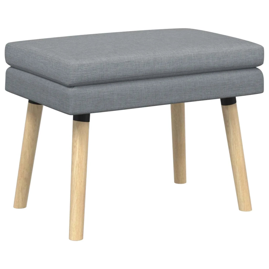 Panchina a doppio strato Grigio Chiaro 60 x 40 x 46 cm Tessuto 42038417