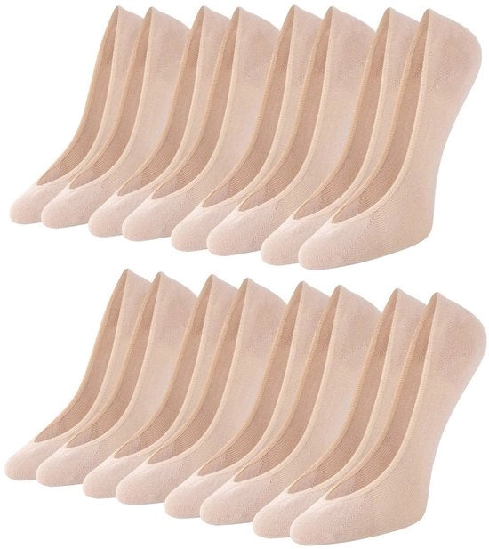 Sokkini Unisex per Donna - 8 Paia di Calze per Sneaker senza Visibilità con Antiscivolo